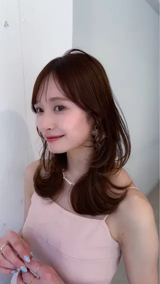 ロング Hikaru/メンズ レイヤーボブのヘアスタイル