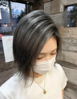 ショート andKおもろまち店 艶ダブルカラー✨のヘアスタイル