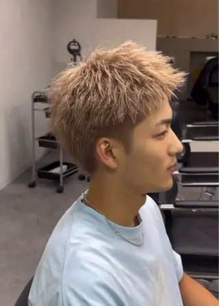 ショート メンズ 🤍メンズ韓国ヘア HARUNA🖤のヘアスタイル