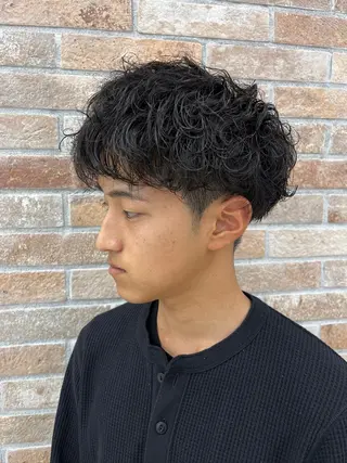 ショート パーマ メンズ メンズカット／パーマ 牛尾丈のヘアスタイル