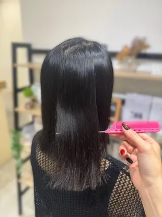 セミロング 藤田 紋芽 Jr.stylistのヘアスタイル