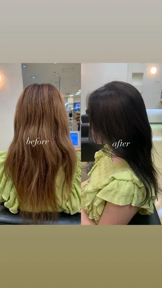 ロング 透明感カラー／ 艶髪／たなべだいのヘアスタイル