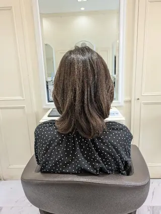 ミディアム Salon de with根本博史のヘアスタイル