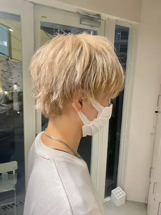 カラー メンズ ハイトーン×似合わせ 🌱中川慎之介のヘアスタイル