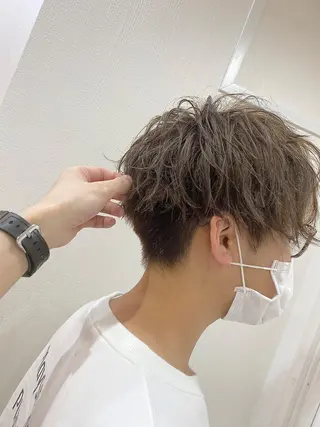 ショート カラー メンズ 原田 涼矢のヘアスタイル