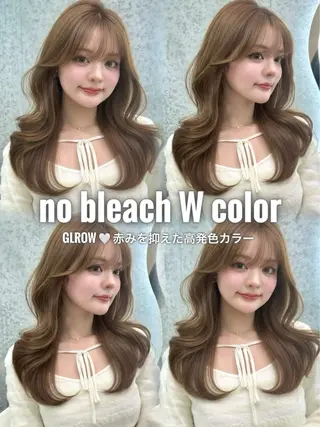 ロング カラー ヘアアレンジ 大宮 韓国系 ワンカラー 二響のヘアスタイル