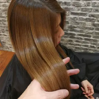 ロング メンズ縮毛矯正✂ 髪質改善✄金井雄司のヘアスタイル