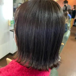 ミディアム パーマ 💜推しインナー カラー/菊池柊真💜のヘアスタイル