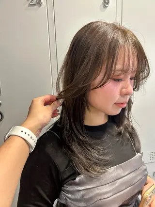 ミディアム カラー kaho/ 透明感カラー🫧のヘアスタイル