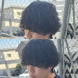ショート パーマ メンズ メンズ特化サロン ユウヘイのヘアスタイル