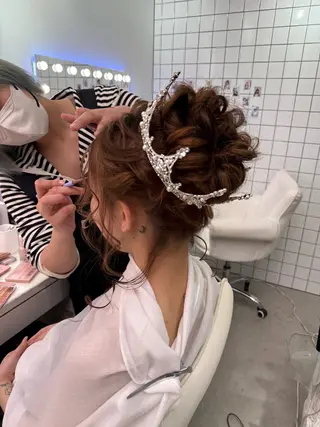 ヘアアレンジ ヘアメイク美容師 🦋サカモトレナ🦋のヘアスタイル