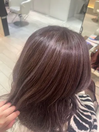 セミロング カラー 【AIR銀座】 園田萌華のヘアスタイル