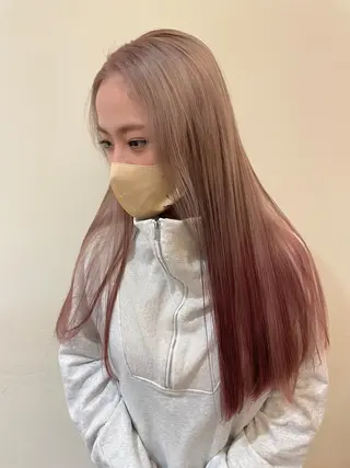 ロング 松田 アカリのヘアスタイル