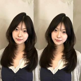 ロング カラー レイヤー特化/顔周り ムラ修正💫ひかるのヘアスタイル