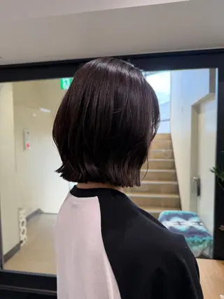 ショート 切りっぱなし/髪質 改善矯正/さやか🫧のヘアスタイル