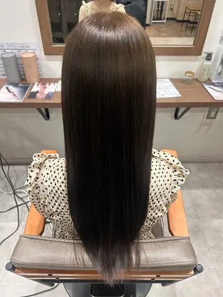 ロング カラー 名駅🎀*॰ॱ透明感 カラー かほのヘアスタイル