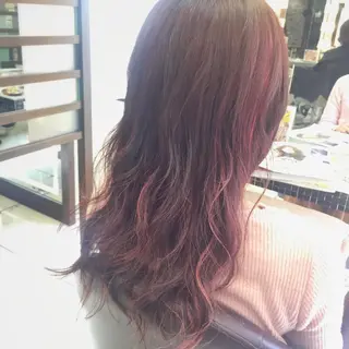 ロング カラー 大平 美沙のヘアスタイル