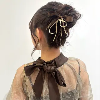 ヘアアレンジ 🌺ヘアアレンジ/ 艶カラー🌺momoのヘアスタイル