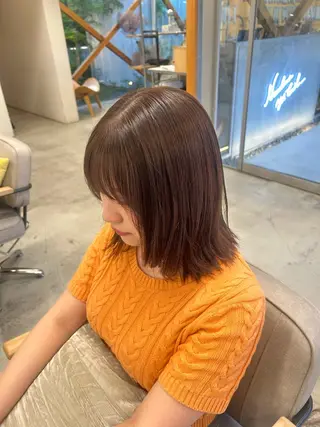 ミディアム カラー TEMIL HAIR 彩弥のヘアスタイル