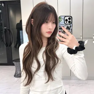 ロング 🤍髪質改善 🤍透明感カラー🤍のヘアスタイル