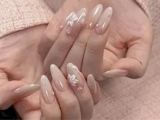 ネイル YUKI韓国風 ワンホンネイル🔥のネイルデザイン