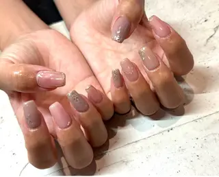 ネイル 韓国/ワンホン/長さ 出しつけ放題🎀のネイルデザイン