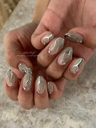 ネイル AERA nail shino🐱⸝꙳のネイルデザイン
