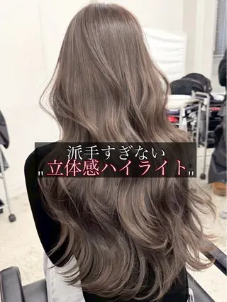 ロング カラー ハイライト/レイヤー 河原町/Manatoのヘアスタイル