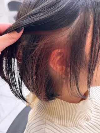 ミディアム カラー パーマ ヘアアレンジ メンズ キッズ 韓国系🇰🇷🩶 艶暗髪/MEIのヘアスタイル