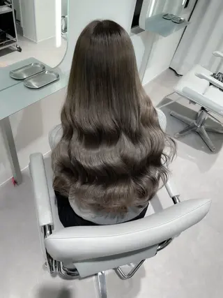 ロング 透明感巻ける縮毛矯正 可愛いStyle杏琉のヘアスタイル