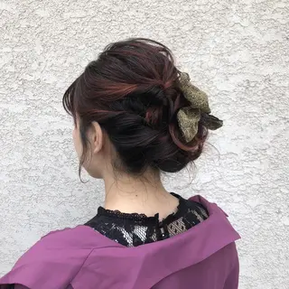 ヘアアレンジ 酸性縮毛矯正🧴韓国 レイヤー/髪質改善のヘアスタイル