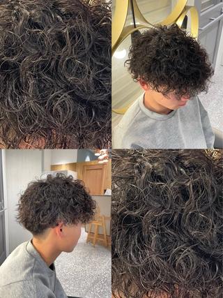 ショート パーマ メンズ 日菜多. レイヤー/艶カラーのヘアスタイル
