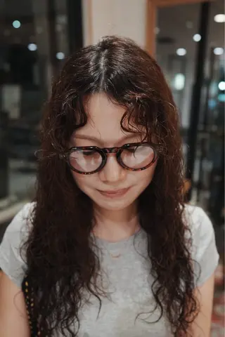 ロング パーマ カットモデル/ カラー/nanamiのヘアスタイル