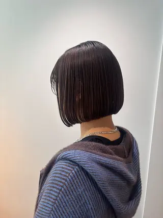 ミディアム マンツーマン 縮毛矯正/マユコのヘアスタイル