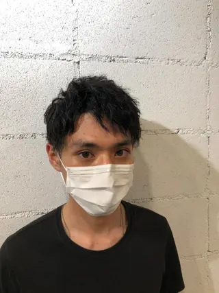 ショート パーマ メンズ hair care ACRO店長 谷のヘアスタイル