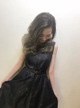 セミロング カラー パーマ ヘアアレンジ ネイル マツエク・マツパ 吉川 宙翔のヘアスタイル