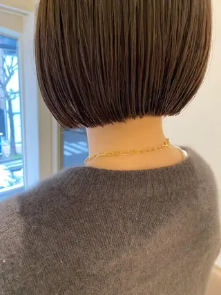 ショート レイヤーカット/ ハイライト 千咲季のヘアスタイル