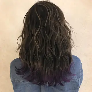 セミロング 福原 優介のヘアスタイル
