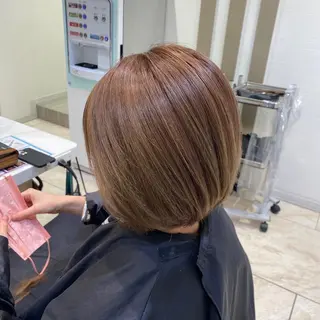 ショート カラー 縮毛矯正/ショート 長岡/姉崎宏実🌿のヘアスタイル