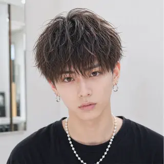 ショート パーマ メンズ 生駒FEEL HIL LS廣中将也のヘアスタイル