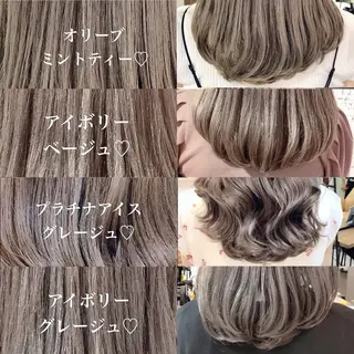 ミディアム カラー レイヤー/上品 色素カラー/山口のヘアスタイル