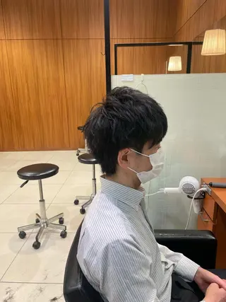 ショート メンズ 髙田 千華 髪質改善ストレートのヘアスタイル