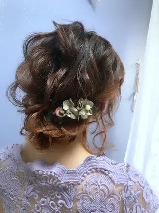 ミディアム ヘアアレンジ 【カメレオン】 上村 祥子のヘアスタイル
