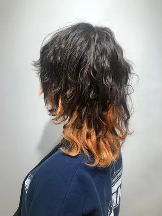 ミディアム カラー 中野 竜介のヘアスタイル