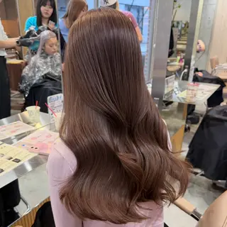 セミロング カラー ヘーゼルベージュ 🩰🤎miharuのヘアスタイル