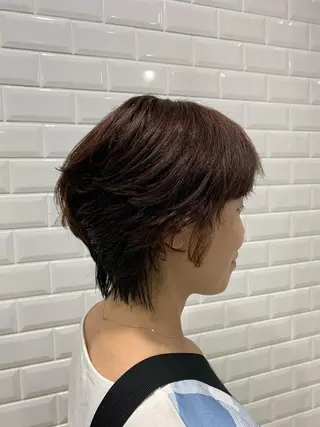 ショート カラー パーマ appiis 柳田葵　横浜のヘアスタイル