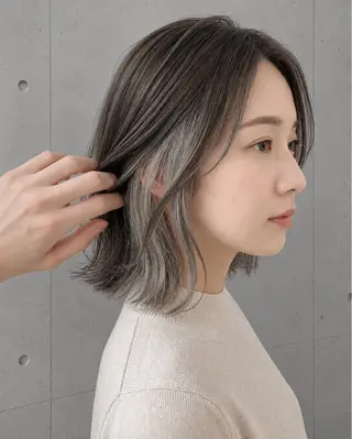 ミディアム カラー 萩原 凌✄のヘアスタイル