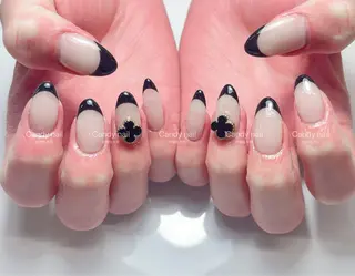 ネイル candy nail 韓国風ワンホンネイルのネイルデザイン