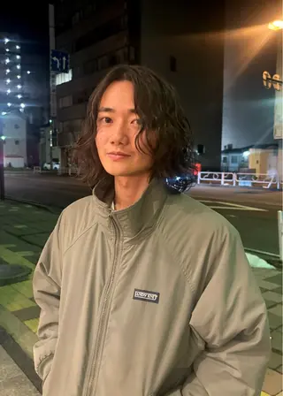 パーマ メンズ SASAnagano 堀内未梨のヘアスタイル