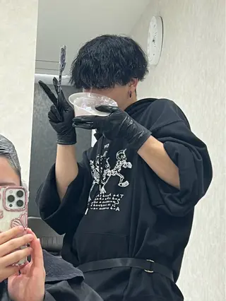 ショート パーマ メンズ 天野 由基のヘアスタイル